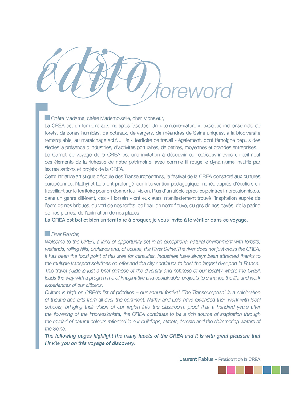 Crea de Rouen - mise en page de brochure