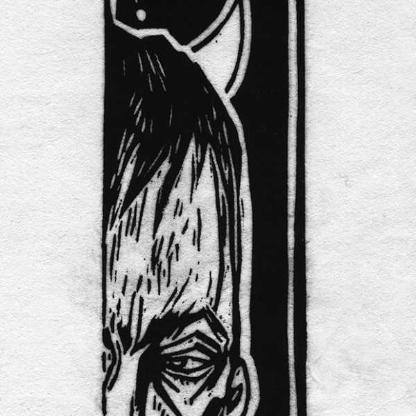 “L'innocent” - Linogravure - Estampe -