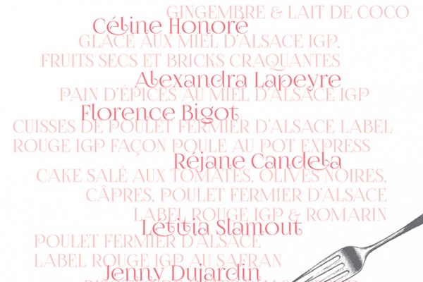 Livret de recettes par 9 blogueuses alsaciennes pour Alsace Qualité. Conception et mise en page nathyi - Ici, dernière de couverture