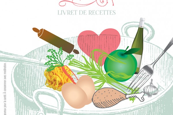 Livret de recettes par 9 blogueuses alsaciennes pour Alsace Qualité. Conception et mise en page nathyi - Ici, la couverture