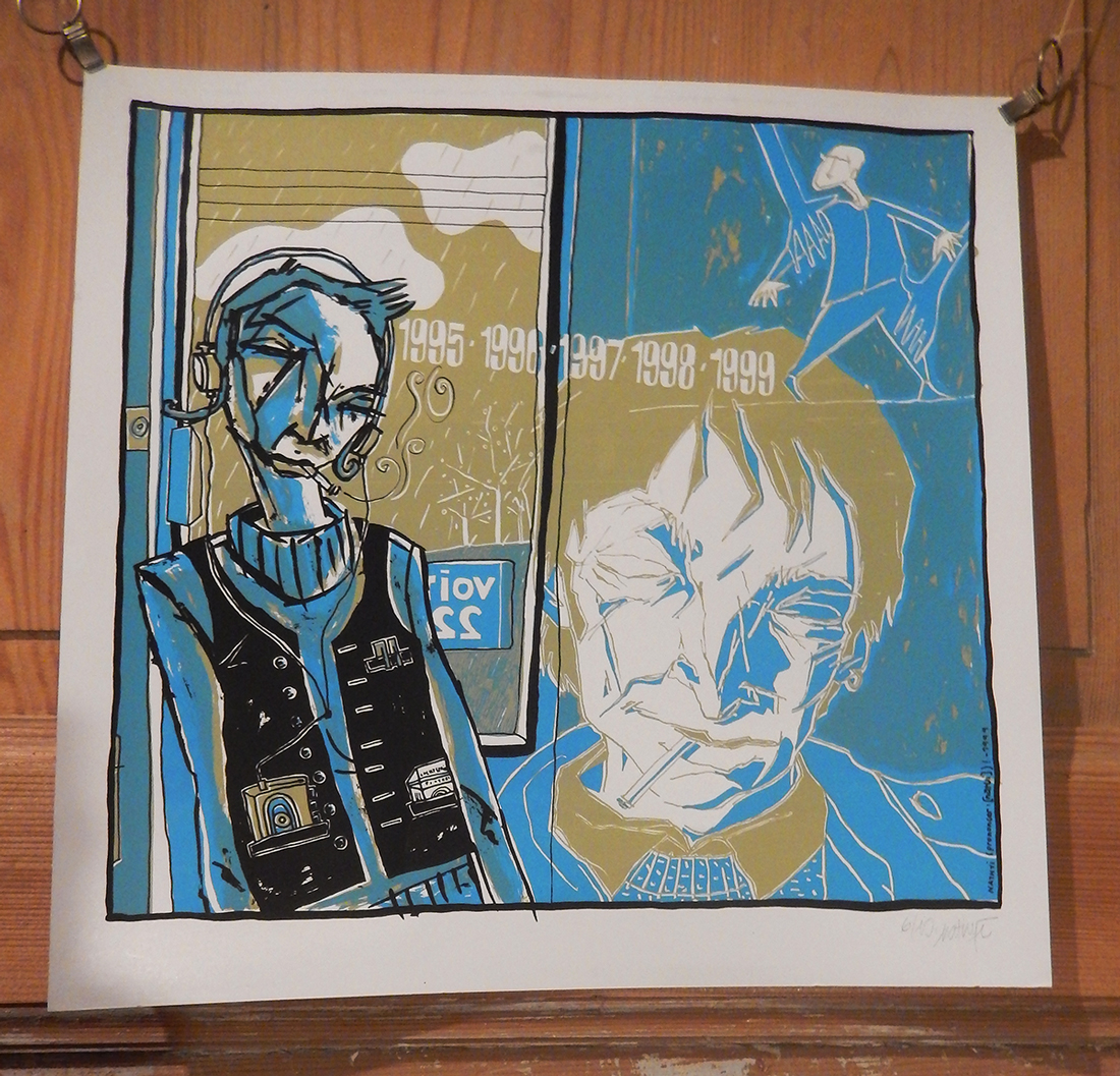 Sérigraphie 3 couleurs proposée pour un calendrier.